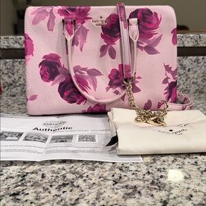 🔥Kate Spade New York Floral Satchel comes with Crossbody Strap,Dust Bag,COA!🔥
